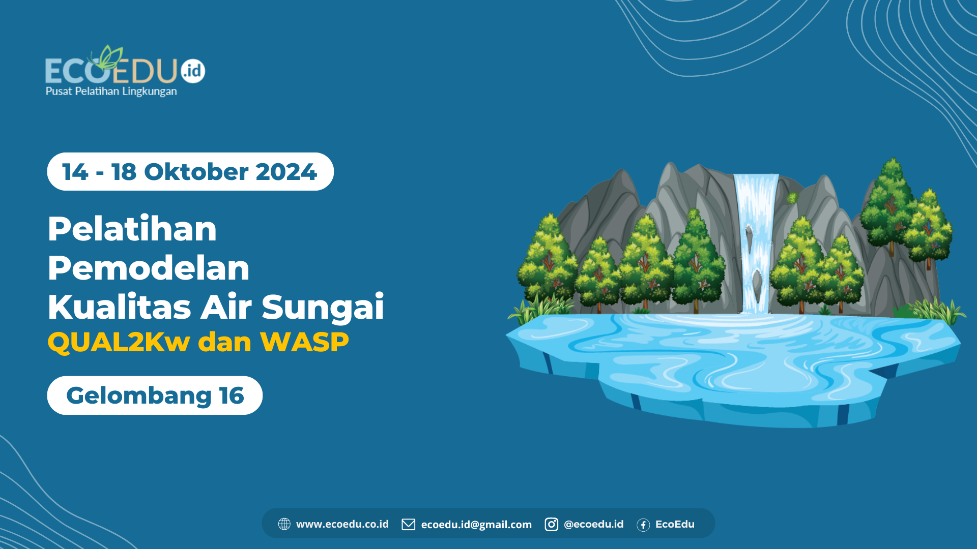 Pemodelan Air Sungai Gelombang 16