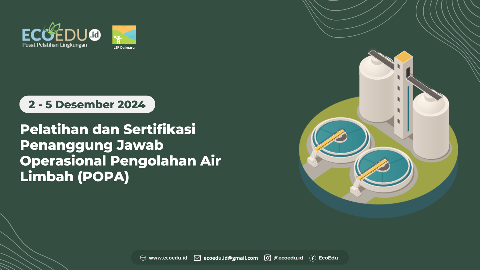 Penanggung Jawab Operasional Pengolahan Air Limbah (POPA) Gelombang 1