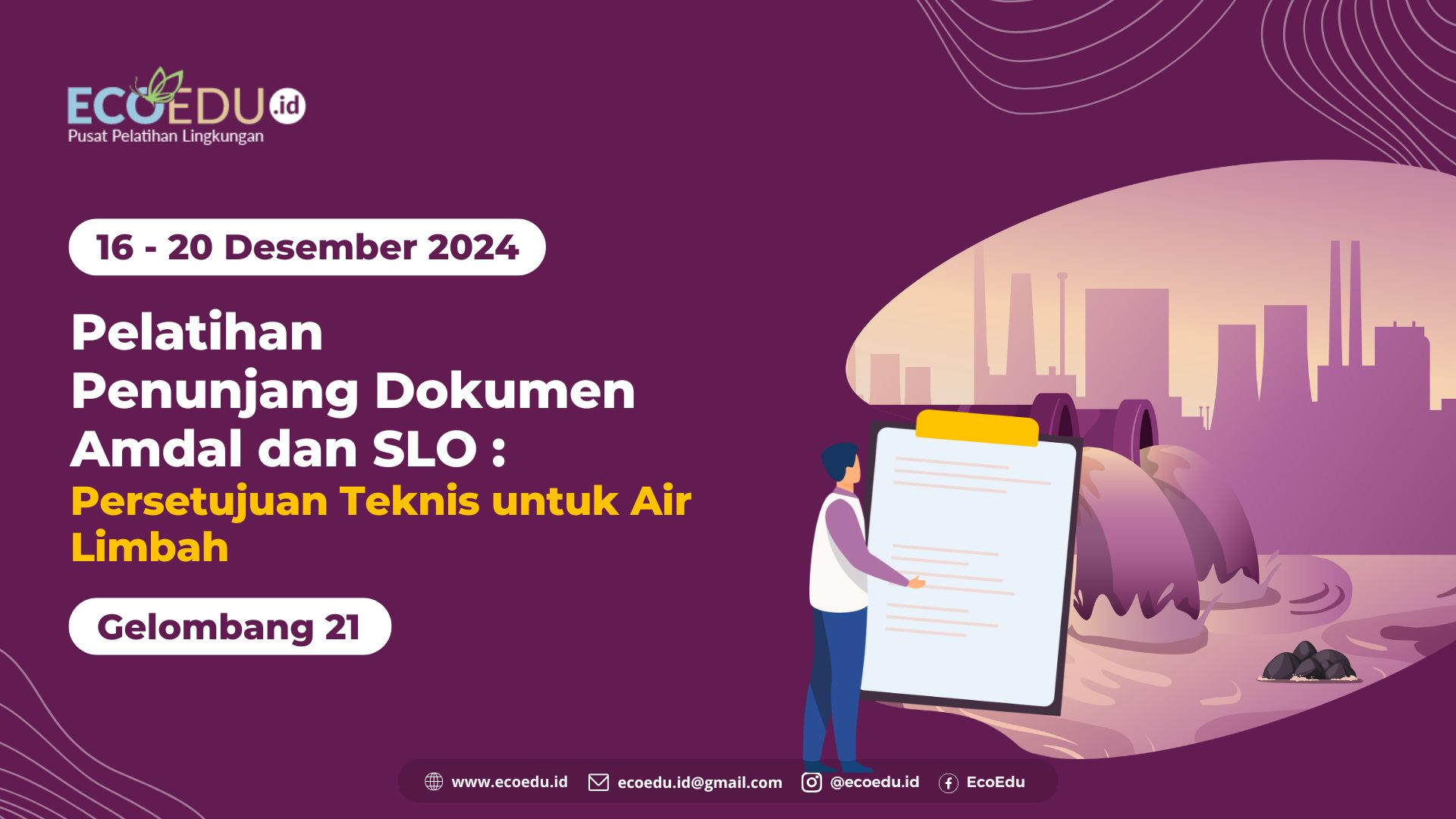 Persetujuan Teknis Air Limbah Gelombang 21
