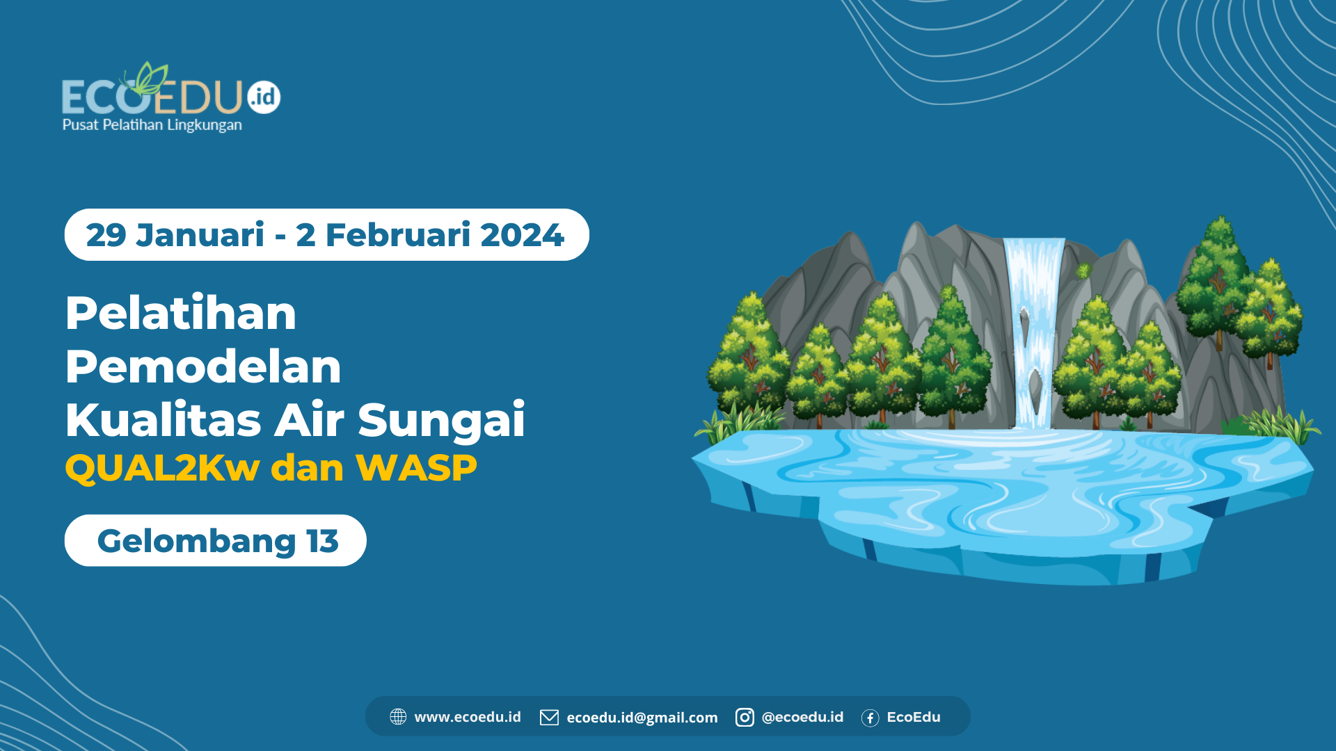 Pemodelan Air Sungai Gelombang 13