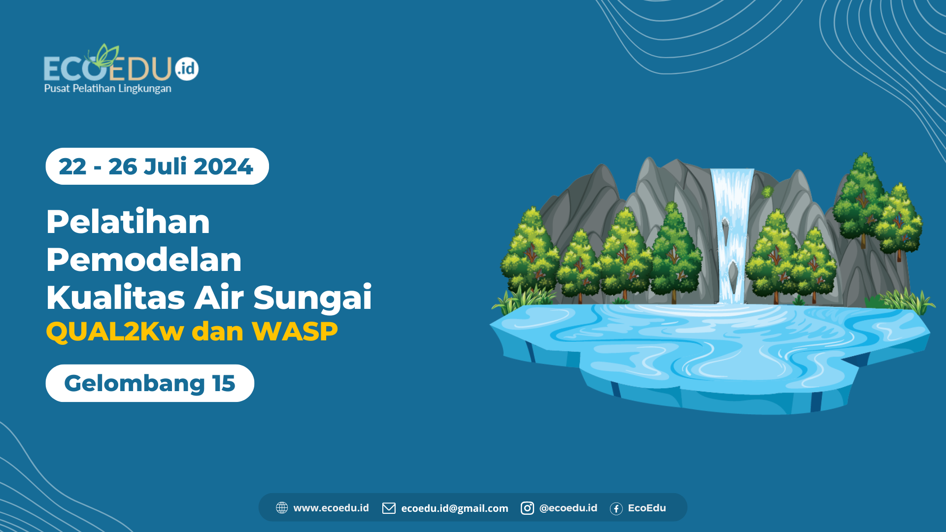 Pemodelan Air Sungai Gelombang 15